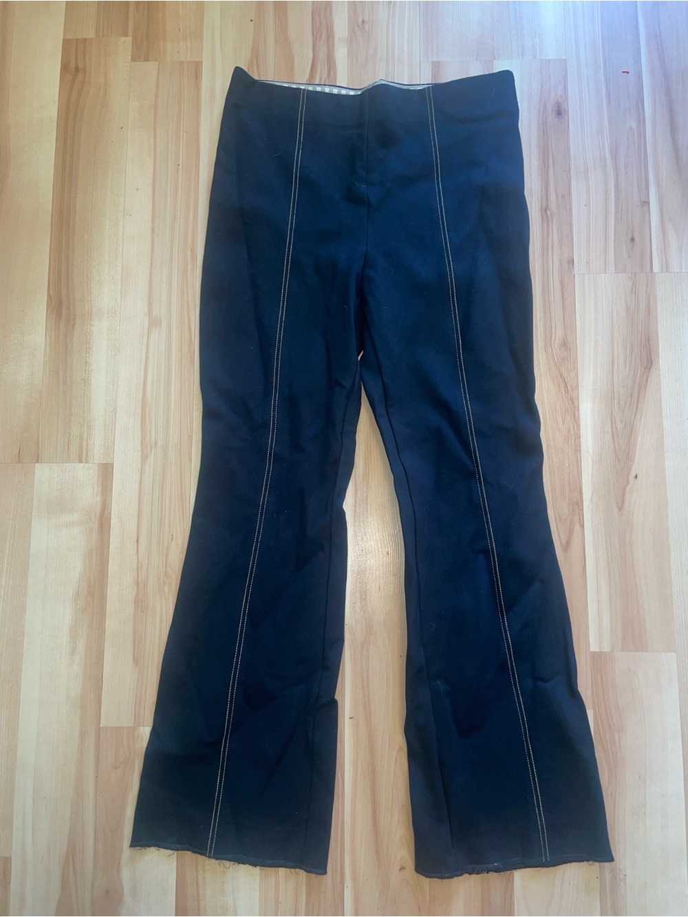 Anthropologie the essential crop flare pants size small